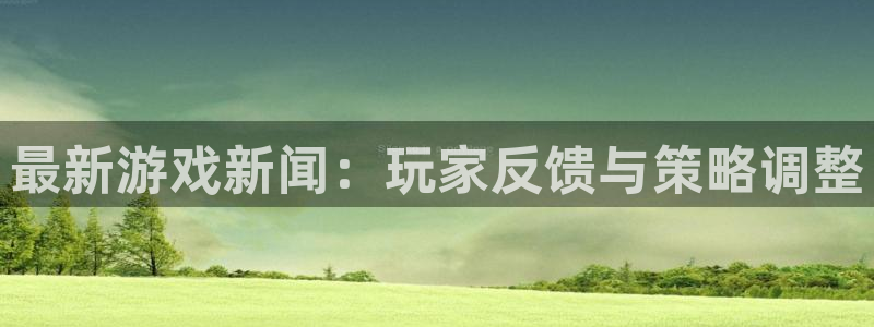 长征娱乐4开户：最新游戏新闻：玩家反馈与策略调整
